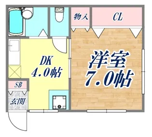 セジュール北町【2階】の間取り
