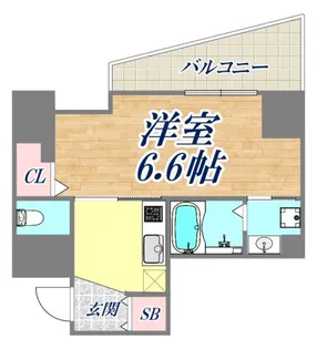 グルーブ神戸元町アリア【8階】の間取り
