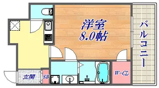 ララプレイス三宮ルミナージュ【10階】の間取り