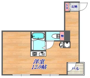 ノベラ御幸通【3階】の間取り