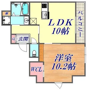 グランアクシス【6階】の間取り