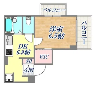 ときわ上筒井レクラン【5階】の間取り