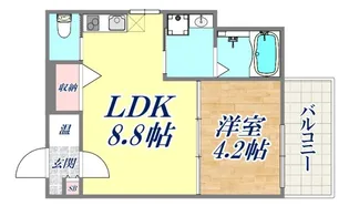 MAXIVCITY神戸鷹取DUE【2階】の間取り