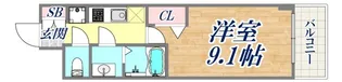 プレサンス神戸セレスティア【9階】の間取り