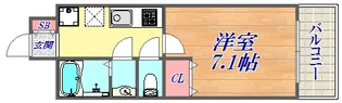アドバンス三宮6クレスト【2階】の間取り