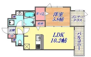 メゾンエスプリ生田【8階】の間取り