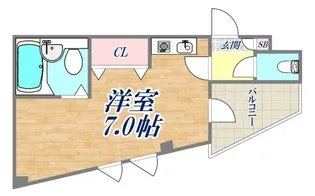 キャッスルアート御影【3階】の間取り