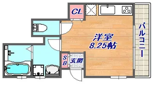 KARIN神ノ木通【1階】の間取り