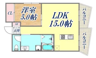 Giulia須磨浦3【2階】の間取り