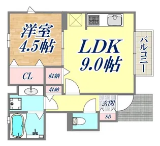 アヴェニール【1階】の間取り