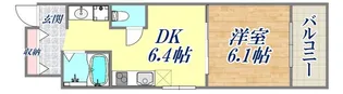 スタッツア神戸【8階】の間取り