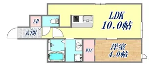 リアンデ戸崎【1階】の間取り