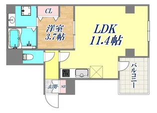 マイファーレ神戸【5階】の間取り
