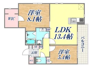 ソフィット宮川【3階】の間取り