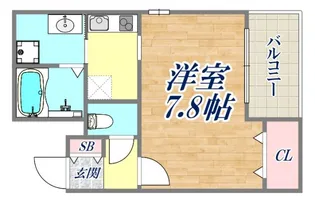 ラ・フォンテ神戸長田【9階】の間取り