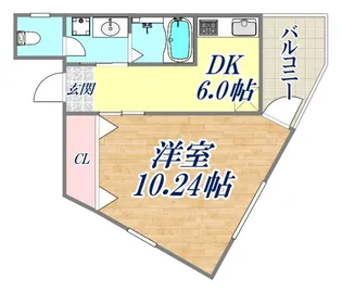 アーティスト神戸三ノ宮ビル【5階】の間取り