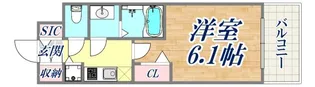 プレサンス三宮東フィール【10階】の間取り