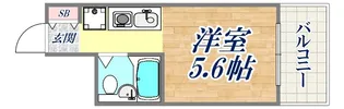 ライオンズマンション三宮【10階】の間取り