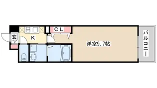 アドバンス三宮3リンクス【10階】の間取り