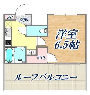 エステムコート三宮EAST2リベルテ【6階】の間取り