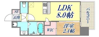 プレリスNEO神戸湊川公園ヴェルト【4階】の間取り