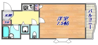 シャトラン弓木一番館【2階】の間取り