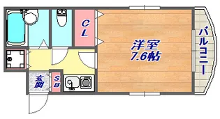 シャトラン弓木二番館【2階】の間取り