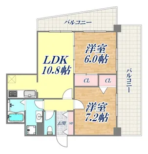 サントピア須磨【5階】の間取り