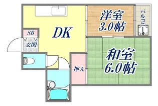 ハイツ永沢【3階】の間取り