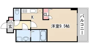 スワンズ神戸三宮イースト【3階】の間取り