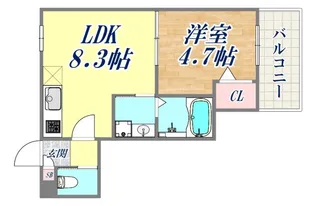 ALEGRIA長田蓮宮通【1階】の間取り