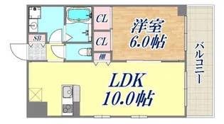 CITYSPIRE新神戸【8階】の間取り