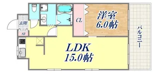 エクセル菅原【6階】の間取り