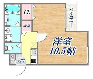 エヌエムサンカンテキャトフB棟【2階】の間取り