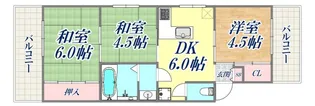 堀本マンション【2階】の間取り