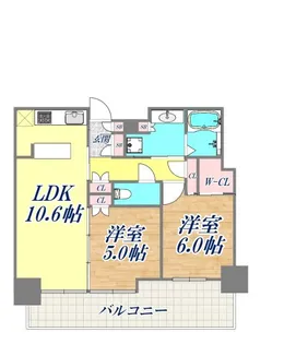 ベイシティタワーズ神戸EAST【15階】の間取り