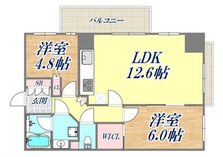 神戸元町山手ヴィアージュ【4階】の間取り