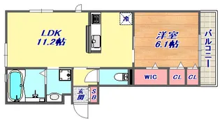 モアレ森南【3階】の間取り