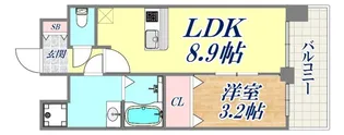 プレサンス神戸長田マリエント【9階】の間取り