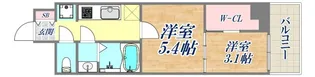 セレニテ兵庫エクラ【3階】の間取り