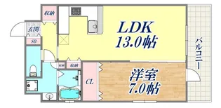 リーガル神戸三宮【12階】の間取り