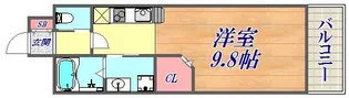 グランドオーク神戸北野【3階】の間取り