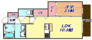 オーパス【1階】の間取り