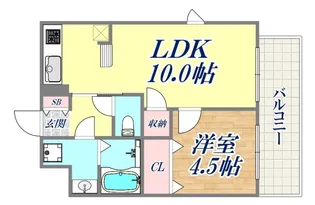 パルシオ三宮フラワーロード【8階】の間取り