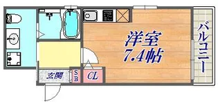 ワコーレヴィータ神戸中山手【2階】の間取り