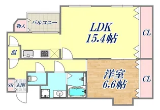 ジークレフ本山【3階】の間取り