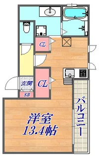 フォーシーズンズ神戸【2階】の間取り