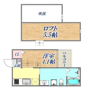 ソフィア新長田【2階】の間取り