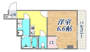 ラムール六甲山ノ手【1階】の間取り