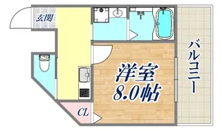 クレアドル須磨2【3階】の間取り